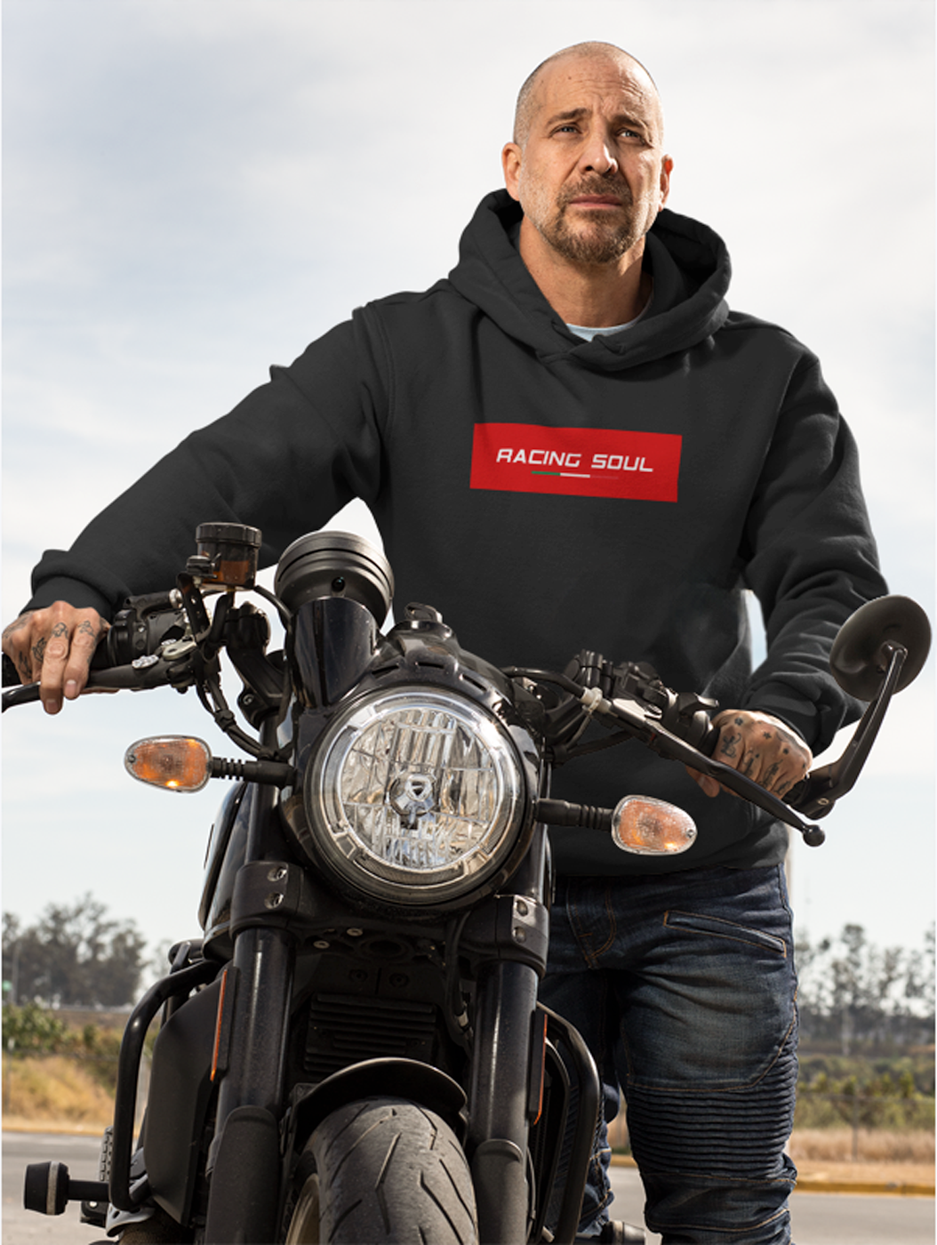 Racing Soul, Heavy Italian Motorcycle Hoodie